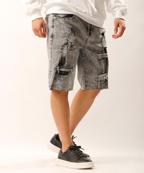 LRG（エルアールジー）の「LRG デニムハーフパンツ（デニムパンツ・メンズ・ネイビー/グレー/オリーブ/ブラック/ブルー・38/36/34/30/32）」の10枚目の写真