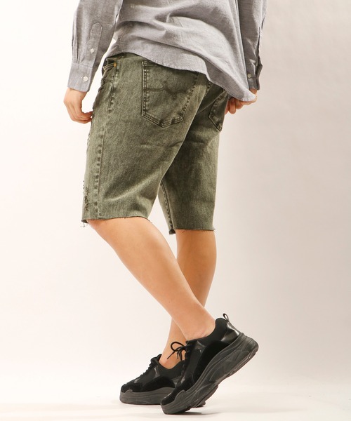 LRG（エルアールジー）の「LRG デニムハーフパンツ（デニムパンツ・メンズ・ネイビー/グレー/オリーブ/ブラック/ブルー・38/36/34/30/32）」の20枚目の写真