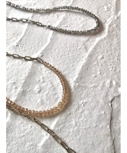 ulu(ウル)の「beads&chain 4way necklace(ネックレス・レディース・シルバー/ゴールド・FREE)」の12枚目の写真
