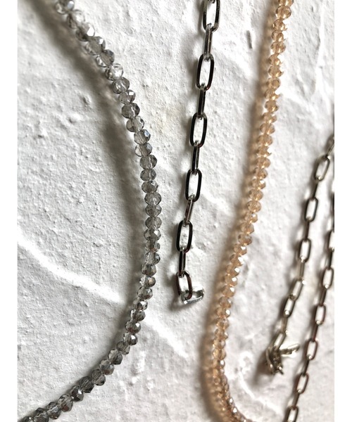 ulu(ウル)の「beads&chain 4way necklace(ネックレス・レディース・シルバー/ゴールド・FREE)」の9枚目の写真