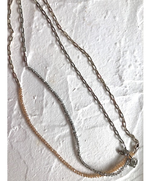 ulu(ウル)の「beads&chain 4way necklace(ネックレス・レディース・シルバー/ゴールド・FREE)」の11枚目の写真