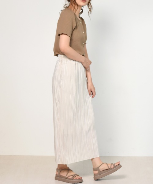 RETRO GIRL（レトロガール）の「2WAYテレコ半袖Tee（Tシャツ/カットソー・レディース・ブルー/ブラック/アイボリー/ブラウン・FREE）」の21枚目の写真