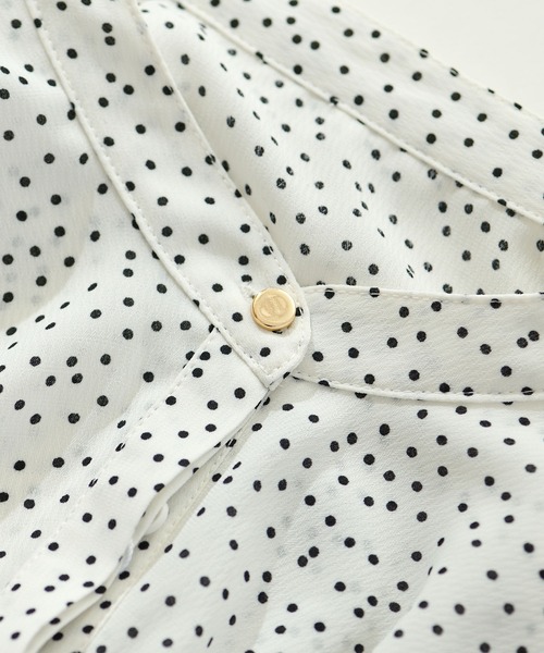 natural couture(ナチュラルクチュール)の「プチプラケープカラーブラウス(シャツ/ブラウス・レディース・オフホワイト/ミント/その他1/その他2/ライトベージュ・FREE)」の22枚目の写真