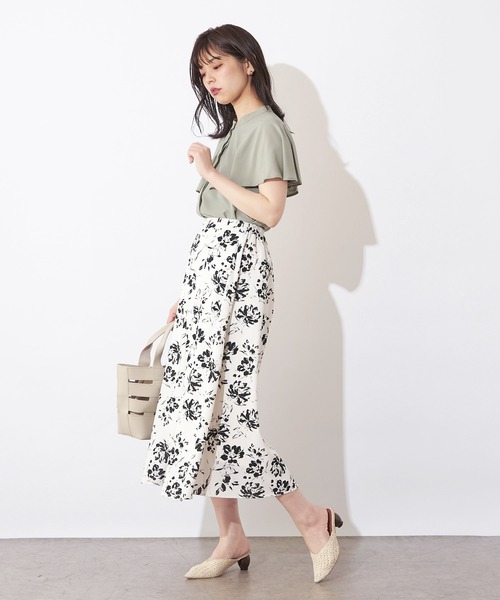 natural couture(ナチュラルクチュール)の「プチプラケープカラーブラウス(シャツ/ブラウス・レディース・オフホワイト/ミント/その他1/その他2/ライトベージュ・FREE)」の17枚目の写真