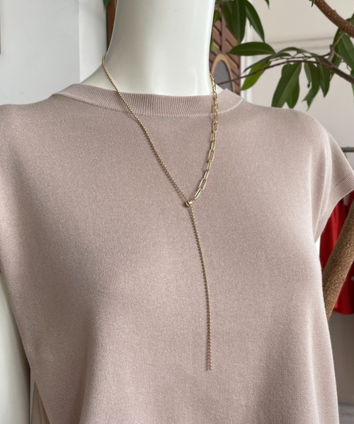LOUNGEDRESS(ラウンジドレス)の「スライドコンビチェーンネックレス(ネックレス・レディース・ゴールド/シルバー・FREE)」の5枚目の写真