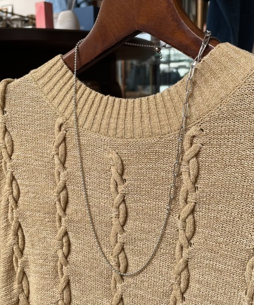 LOUNGEDRESS(ラウンジドレス)の「スライドコンビチェーンネックレス(ネックレス・レディース・ゴールド/シルバー・FREE)」の4枚目の写真