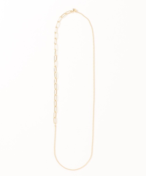 LOUNGEDRESS(ラウンジドレス)の「スライドコンビチェーンネックレス(ネックレス・レディース・ゴールド/シルバー・FREE)」の7枚目の写真