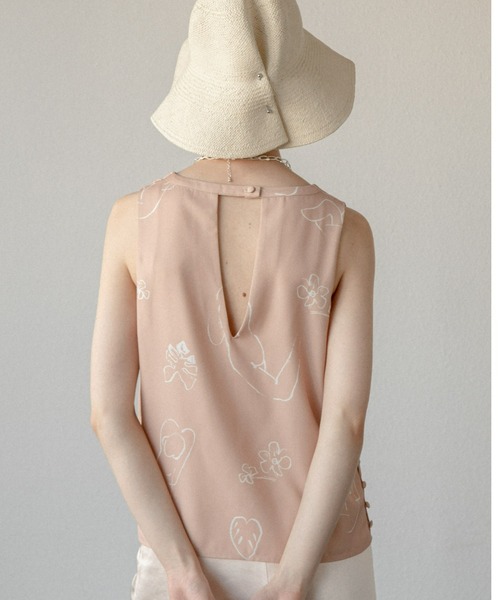 ACCL（エーシーシーエル）の「アートテキスタイル ノースリーブブラウス（シャツ/ブラウス・レディース・ピンク/ホワイト・FREE）」の22枚目の写真