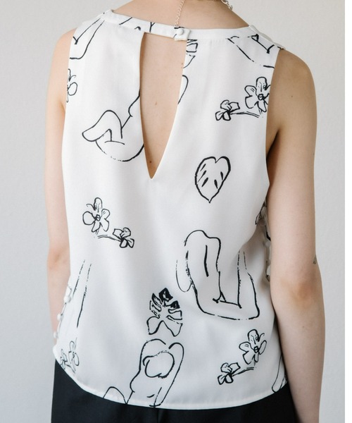 ACCL（エーシーシーエル）の「アートテキスタイル ノースリーブブラウス（シャツ/ブラウス・レディース・ピンク/ホワイト・FREE）」の18枚目の写真