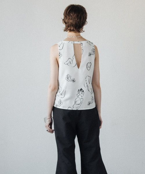 ACCL（エーシーシーエル）の「アートテキスタイル ノースリーブブラウス（シャツ/ブラウス・レディース・ピンク/ホワイト・FREE）」の15枚目の写真