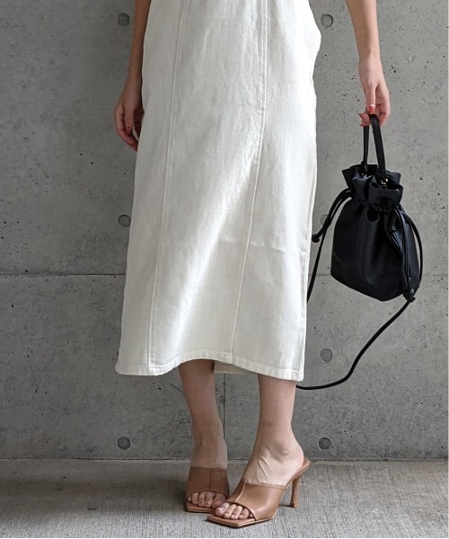 Per sist ence（パーシエンス）の「Per sist ence/パーシエンス　フェイクレザー 2WAY巾着ショルダーバッグ（ショルダーバッグ・レディース・ホワイト/ブラック/モカ/ブラウン/イエロー/チャコールグレー/シルバー/ブルーグリーン/レッド/アイボリー/ライトブラウン・FREE）」の21枚目の写真