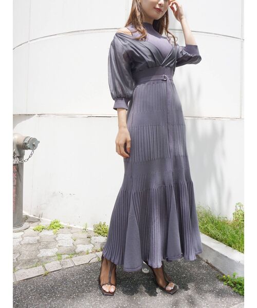 MERCURYDUO（マーキュリーデュオ）の「クリアヒールオープントゥメッシュブーツ（その他シューズ・レディース・ブラック/ブラウン/アイボリー・38/36）」の11枚目の写真