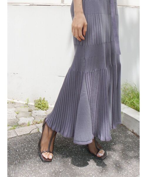 MERCURYDUO（マーキュリーデュオ）の「クリアヒールオープントゥメッシュブーツ（その他シューズ・レディース・ブラック/ブラウン/アイボリー・38/36）」の8枚目の写真