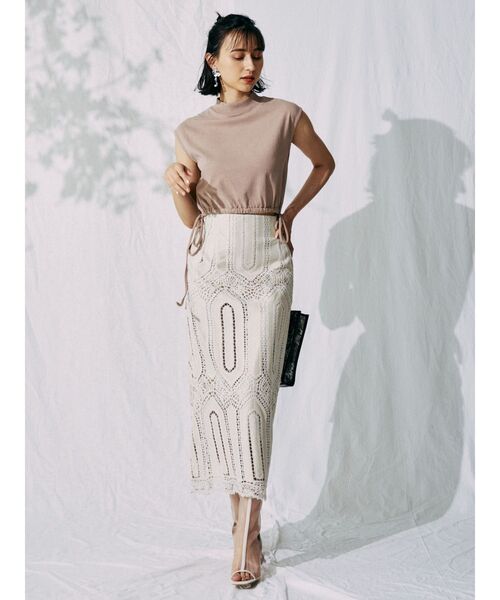 MERCURYDUO（マーキュリーデュオ）の「クリアヒールオープントゥメッシュブーツ（その他シューズ・レディース・ブラック/ブラウン/アイボリー・38/36）」の21枚目の写真