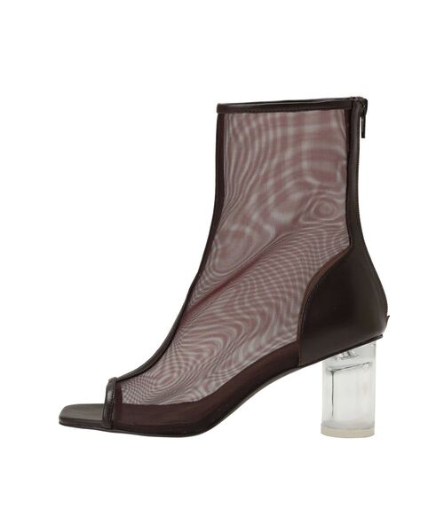 MERCURYDUO（マーキュリーデュオ）の「クリアヒールオープントゥメッシュブーツ（その他シューズ・レディース・ブラック/ブラウン/アイボリー・38/36）」の22枚目の写真