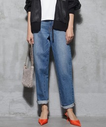 <大きいサイズ>ボーイフレンドデニムパンツ GEVS.