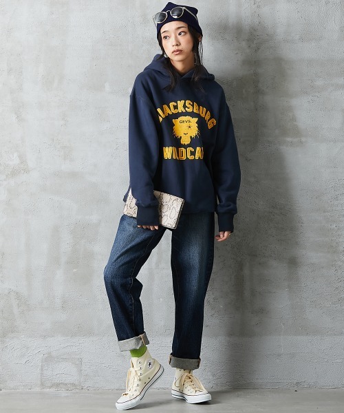 GEVS.(ジェイヴィス)の「<大きいサイズ>ボーイフレンドデニムパンツ GEVS.(デニムパンツ・レディース・ネイビー系/ブルー系/ホワイト系・80/106/114/96/84/92/88/122/98)」の18枚目の写真