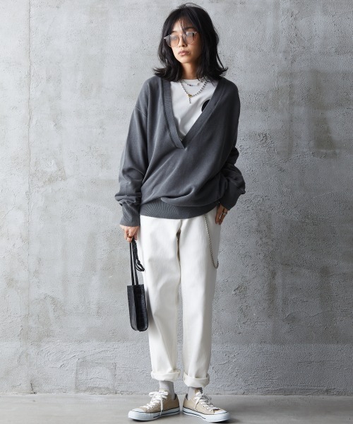 GEVS.(ジェイヴィス)の「<大きいサイズ>ボーイフレンドデニムパンツ GEVS.(デニムパンツ・レディース・ネイビー系/ブルー系/ホワイト系・80/106/114/96/84/92/88/122/98)」の20枚目の写真