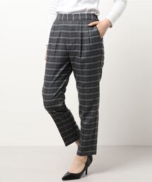 earth music&ecology | ストレッチテーパードパンツ(チェック) ＊(その他パンツ)