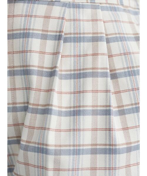 earth music&ecology（アースミュージックアンドエコロジー）の「ストレッチテーパードパンツ(チェック) ＊（その他パンツ・レディース・ブラウン/グレー/アイボリー・S/M/L）」の13枚目の写真