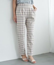 earth music&ecology | ストレッチテーパードパンツ(チェック) ＊(その他パンツ)