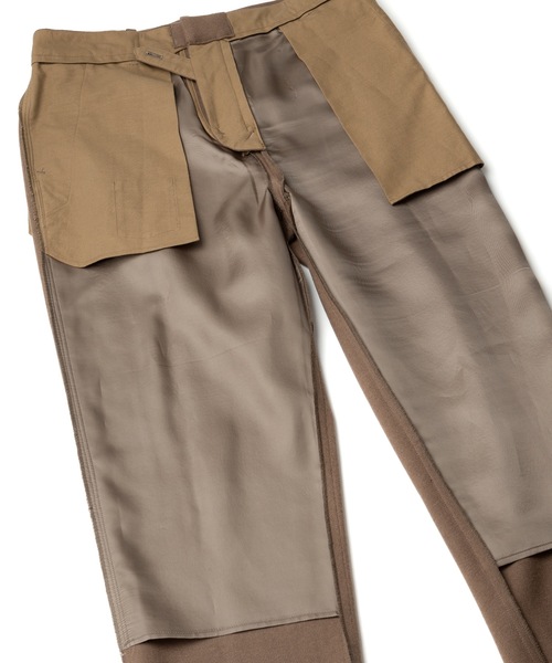 Sandinista（サンディニスタ）の「Wool-Flannel Stretch Slacks / フラネルウールストレッチスラックス（スラックス・メンズ・ブラック/ベージュ系その他・SMALL/MEDIUM/LARGE）」の10枚目の写真