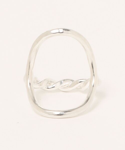 R アクセサリー シルバーオーバルリング リング Scrap リング Scrap Book スクラップブック のファッション
