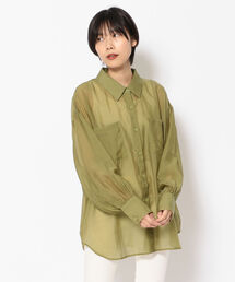 EACH. | EACH（イーチ）BACK SLIT SEER SHIRT(シャツ/ブラウス)