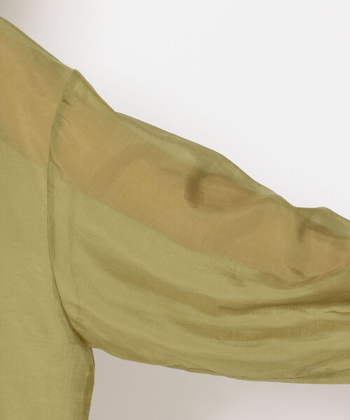 EACH.(イーチ)の「EACH(イーチ)BACK SLIT SEER SHIRT(シャツ/ブラウス・レディース・グリーン/ブルー/ピンク・FREE)」の7枚目の写真