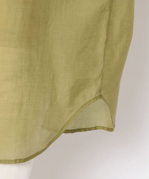 EACH.(イーチ)の「EACH(イーチ)BACK SLIT SEER SHIRT(シャツ/ブラウス・レディース・グリーン/ブルー/ピンク・FREE)」の9枚目の写真