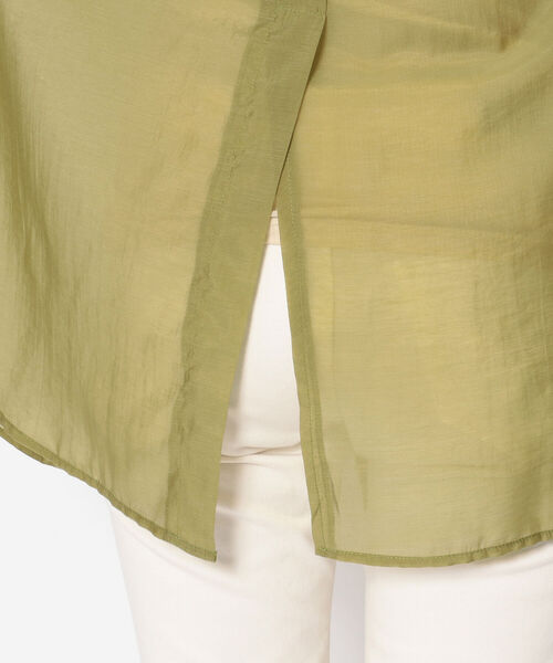 EACH.(イーチ)の「EACH(イーチ)BACK SLIT SEER SHIRT(シャツ/ブラウス・レディース・グリーン/ブルー/ピンク・FREE)」の10枚目の写真