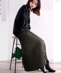 classicalelf | 揺れて煌めく。ゴールドラメプリーツスカート(スカート)