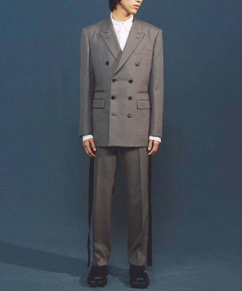 JOHNLAWRENCESULLIVAN 三連レイヤード スラックス