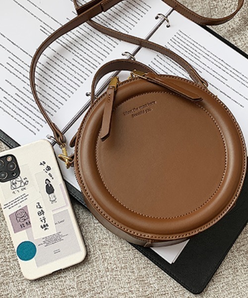 ACT(アクト)の「PUレザー 2WAY ラウンドポシェット(ショルダーバッグ・レディース・ブラック/ベージュ/ブラウン/ライトブラウン・FREE)」の12枚目の写真