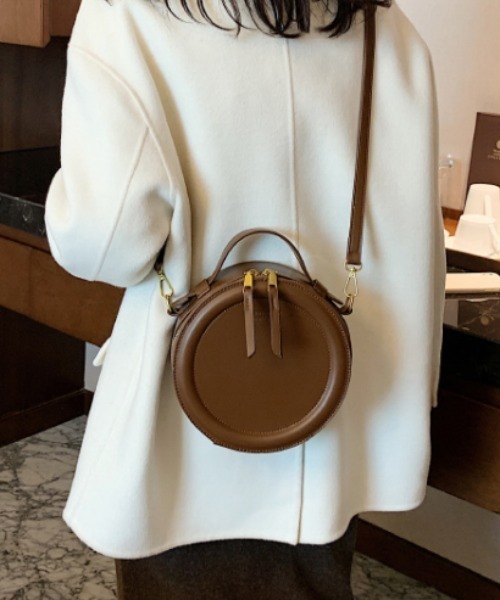 ACT(アクト)の「PUレザー 2WAY ラウンドポシェット(ショルダーバッグ・レディース・ブラック/ベージュ/ブラウン/ライトブラウン・FREE)」の20枚目の写真