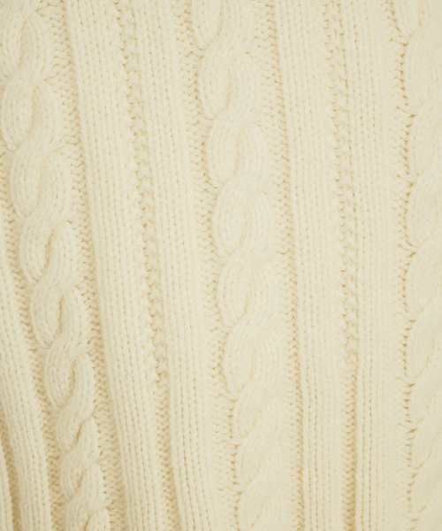 Rouge vif(ルージュヴィフ)の「ケーブルニットベスト(ベスト・レディース・ホワイト/ブラック・フリー)」の8枚目の写真