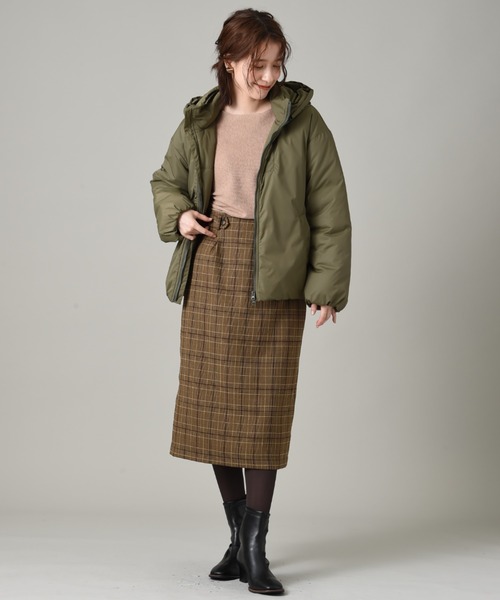 INTERPLANET（インタープラネット）の「チェックナロースカート（スカート・レディース・ブラック/ブラウン・FREE）」の10枚目の写真