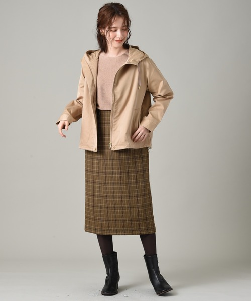 INTERPLANET（インタープラネット）の「チェックナロースカート（スカート・レディース・ブラック/ブラウン・FREE）」の12枚目の写真