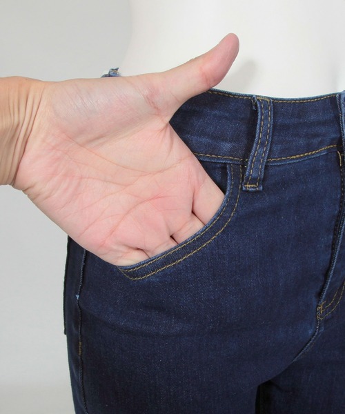 Julia Boutique（ジュリアブティック）の「ハイライズカットオフデニムパンツ/21520（デニムパンツ・レディース・ブラック/ネイビー/グレー/ブルー・LL/3L/S/M/L）」の11枚目の写真