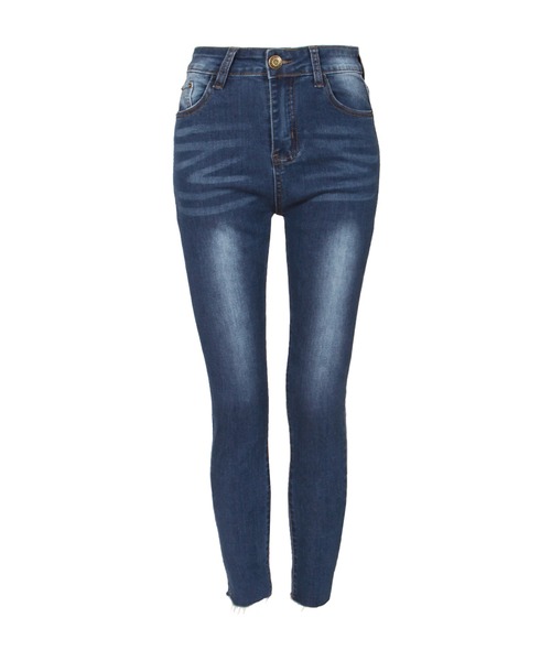 Julia Boutique（ジュリアブティック）の「ハイライズカットオフデニムパンツ/21520（デニムパンツ・レディース・ブラック/ネイビー/グレー/ブルー・LL/3L/S/M/L）」の7枚目の写真