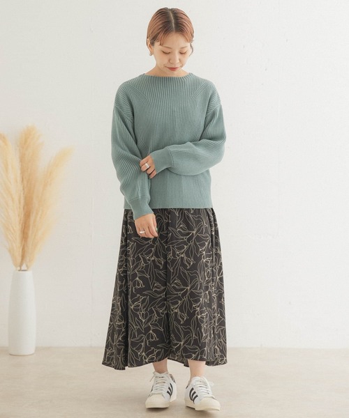 ITEMS URBANRESEARCH（アイテムズ アーバンリサーチ）の「ハイネックリブプルオーバー（ニット/セーター・レディース・ブラック/ミント/パープル/ブルー/オフホワイト/ブラウン/イエロー/ベージュ/グレー・FREE）」の11枚目の写真