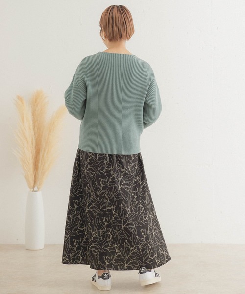 ITEMS URBANRESEARCH（アイテムズ アーバンリサーチ）の「ハイネックリブプルオーバー（ニット/セーター・レディース・ブラック/ミント/パープル/ブルー/オフホワイト/ブラウン/イエロー/ベージュ/グレー・FREE）」の14枚目の写真