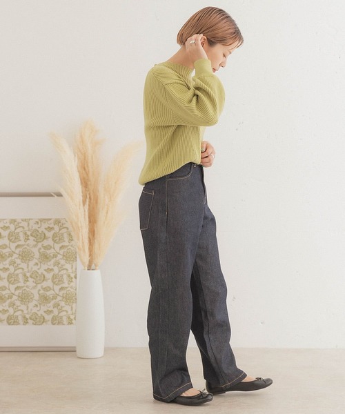 ITEMS URBANRESEARCH（アイテムズ アーバンリサーチ）の「ハイネックリブプルオーバー（ニット/セーター・レディース・ブラック/ミント/パープル/ブルー/オフホワイト/ブラウン/イエロー/ベージュ/グレー・FREE）」の20枚目の写真