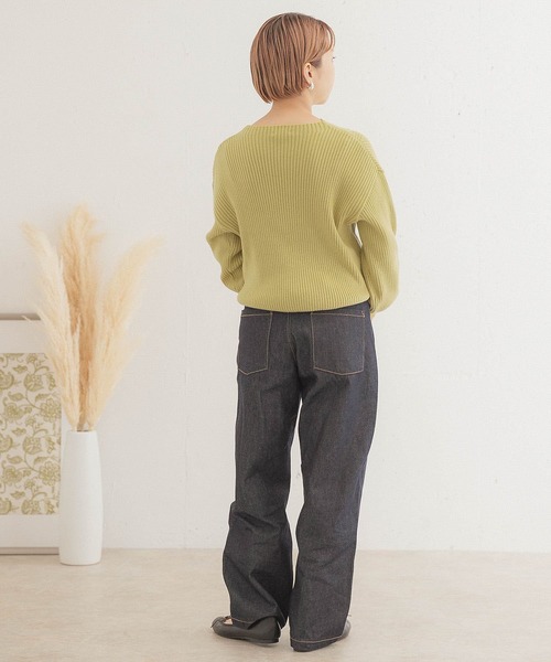 ITEMS URBANRESEARCH（アイテムズ アーバンリサーチ）の「ハイネックリブプルオーバー（ニット/セーター・レディース・ブラック/ミント/パープル/ブルー/オフホワイト/ブラウン/イエロー/ベージュ/グレー・FREE）」の21枚目の写真