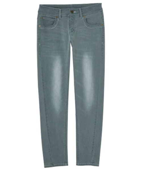 RANAN（ラナン）の「こだわりシルエット大人デニム（デニムパンツ・レディース・ベージュ/インディゴブルー/グレー/セージグリーン・61/67/73/64/70）」の10枚目の写真