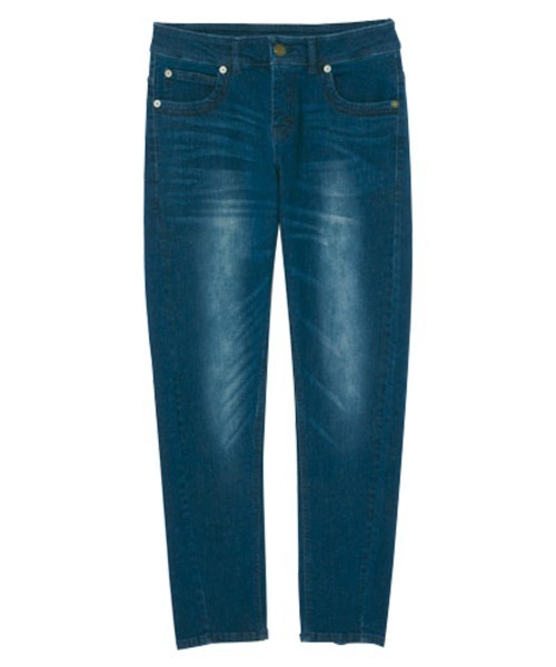 RANAN（ラナン）の「こだわりシルエット大人デニム（デニムパンツ・レディース・ベージュ/インディゴブルー/グレー/セージグリーン・61/67/73/64/70）」の12枚目の写真