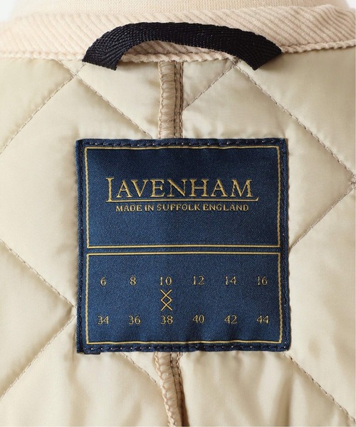 FRAMeWORK（フレームワーク）の「【LAVENHAM】 別注COLLARLESS ジャケット◆（ノーカラージャケット・レディース・ベージュ/ブラック・FREE）」の21枚目の写真