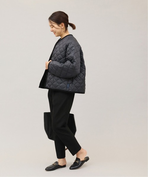 FRAMeWORK（フレームワーク）の「【LAVENHAM】 別注COLLARLESS ジャケット◆（ノーカラージャケット・レディース・ベージュ/ブラック・FREE）」の17枚目の写真