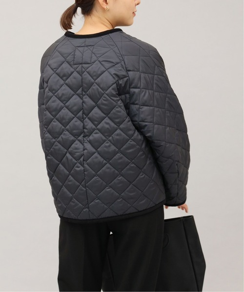 FRAMeWORK（フレームワーク）の「【LAVENHAM】 別注COLLARLESS ジャケット◆（ノーカラージャケット・レディース・ベージュ/ブラック・FREE）」の7枚目の写真