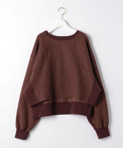 BRACTMENT(ブラクトメント)の「<BRACTMENT(ブラクトメント)>BM C/CEL 起毛裏毛 ショートプルオーバー / スウェット(スウェット・レディース・ナチュラル/ピンク/ワインレッド・FREE)」の11枚目の写真